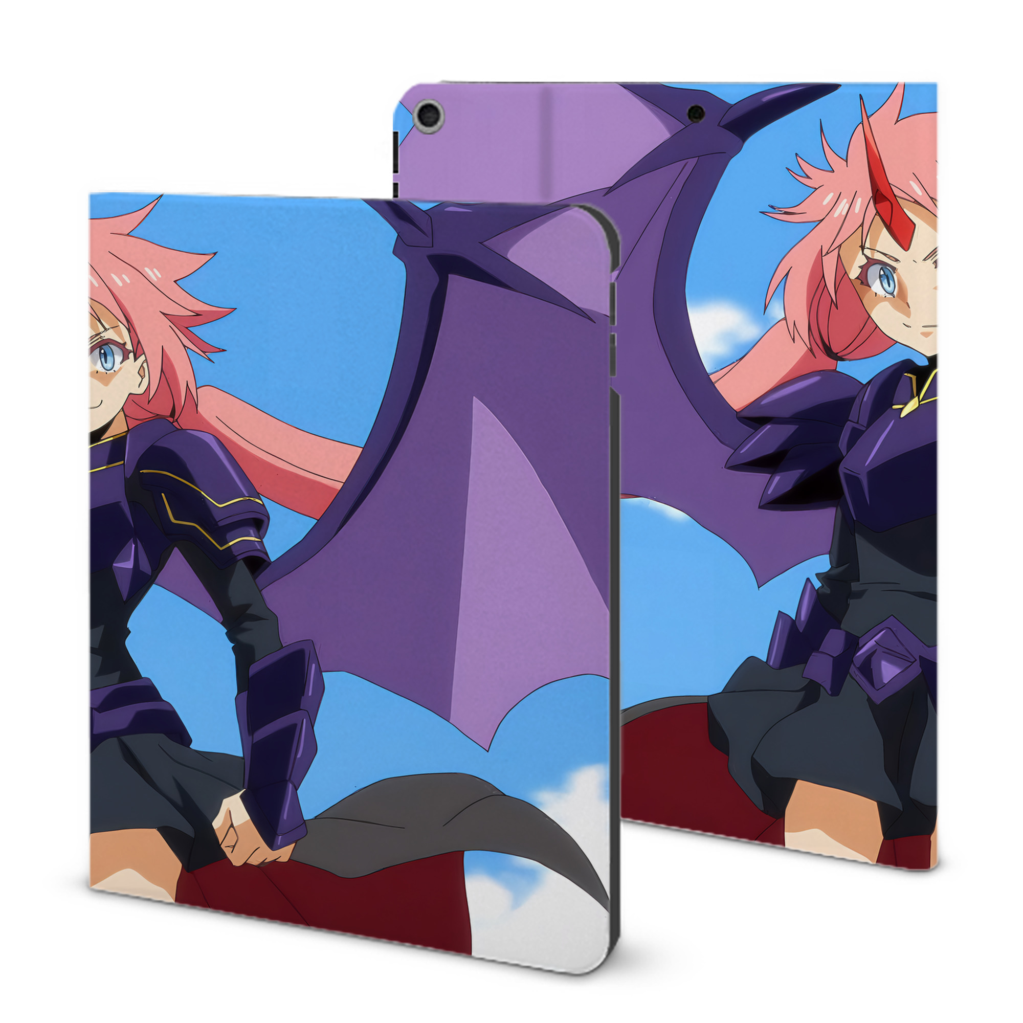 （画像用） 転スラ Regarding Reincarnated to Slime IPad ケース ブック型 PUレザー TPU 耐衝撃 軽量 薄型 ペン収納なし 全面保護 IPad 各モデル対応